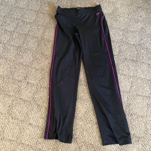 FILA Track Pants Black and purple